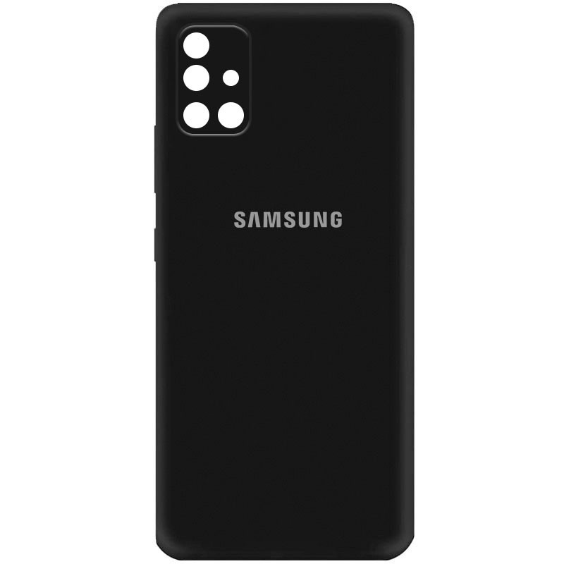 Silicone Cover My Color Full Camera (A) для Samsung A51 (Black)-0