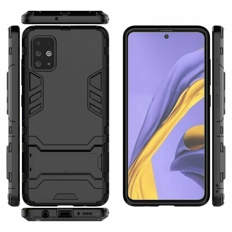 Накладка Hard Defence для Samsung A51 чорна-0