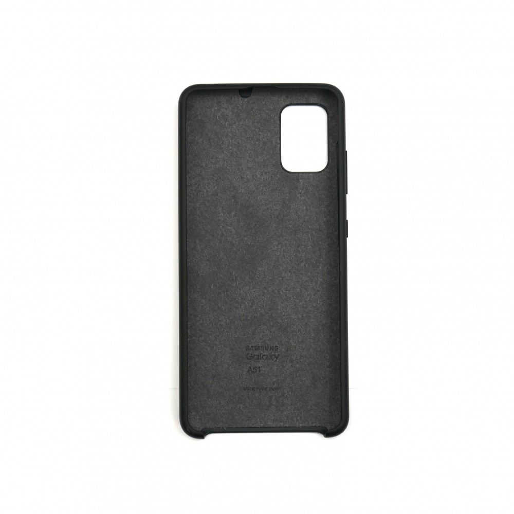 Silicone case для Samsung A51 (Black)-1