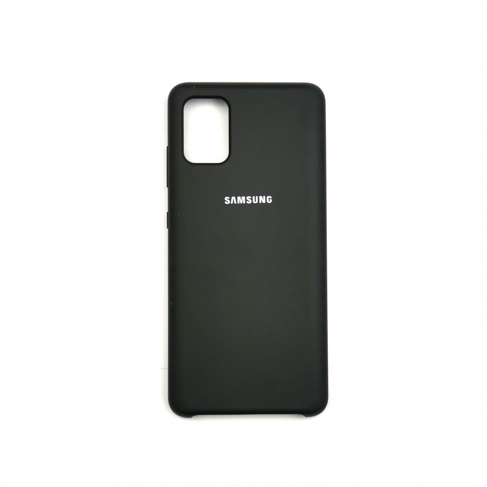 Silicone case для Samsung A51 (Black)-0