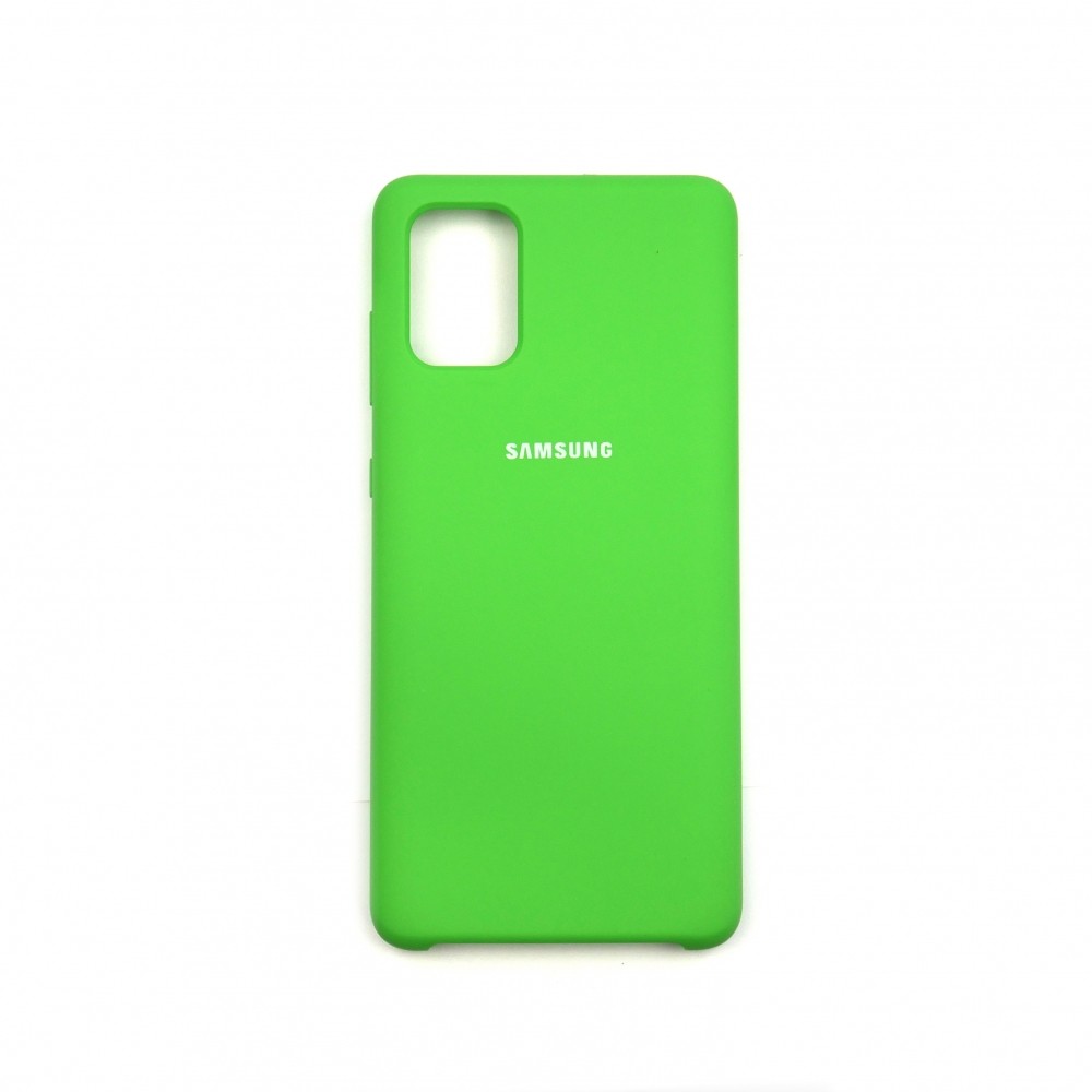 Silicone case для Samsung A51 (Dark Green)-0
