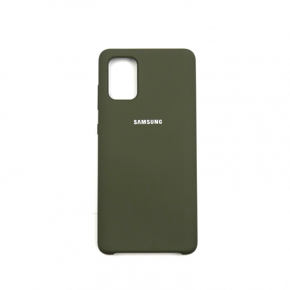 Silicone case для Samsung A51 (Deep Olive)-0