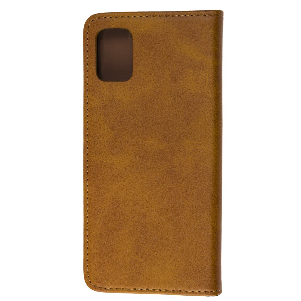 Книжка Black TPU Magnet для Samsung A51/M40s Коричнева-1