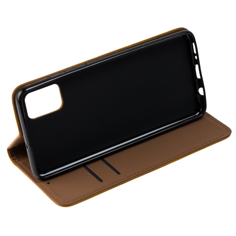 Книжка Black TPU Magnet для Samsung A51/M40s Коричнева-2