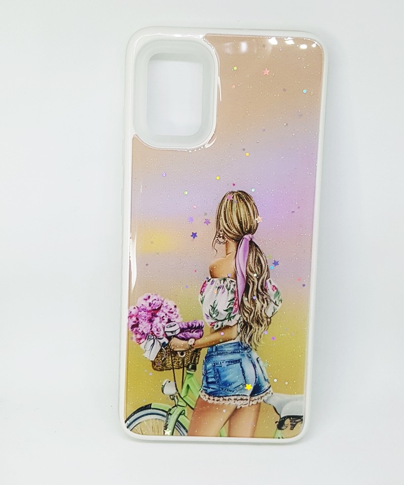 Накладка Mix Art Armor для Samsung A51 Дівчина з велосипедом-0