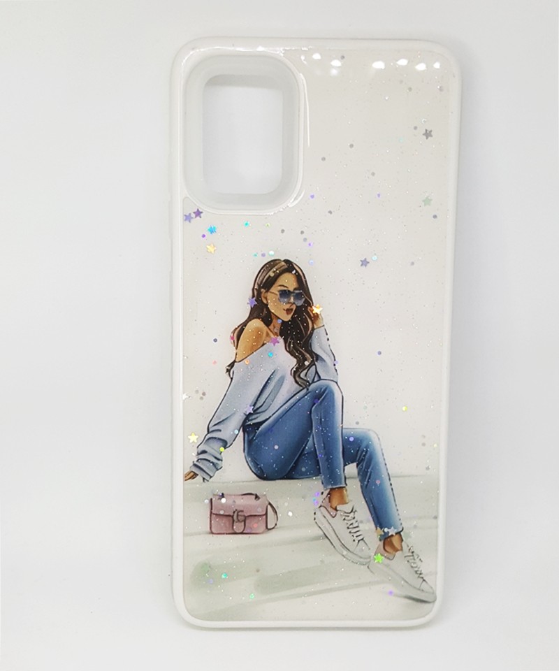 Накладка Mix Art Armor для Samsung A51 Дівчина сидить на сходах-0