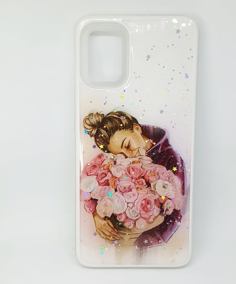Накладка Mix Art Armor для Samsung A51 Дівчина з букетом-0