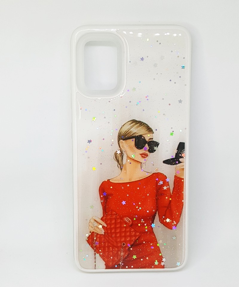 Накладка Mix Art Armor для Samsung A51 Дівчина з пудрою-0