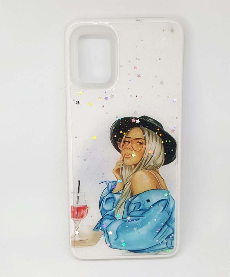 Накладка Mix Art Armor для Samsung A51 Дівчина з коктейлем-0