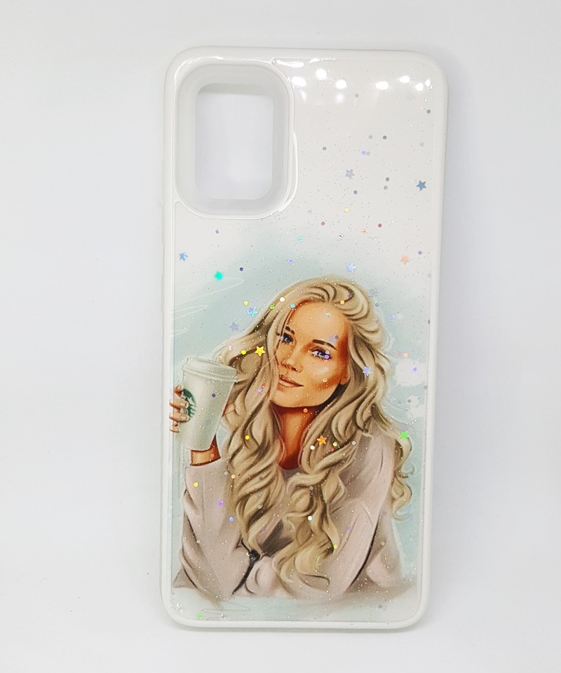 Накладка Mix Art Armor для Samsung A51 Дівчина з кавою-0