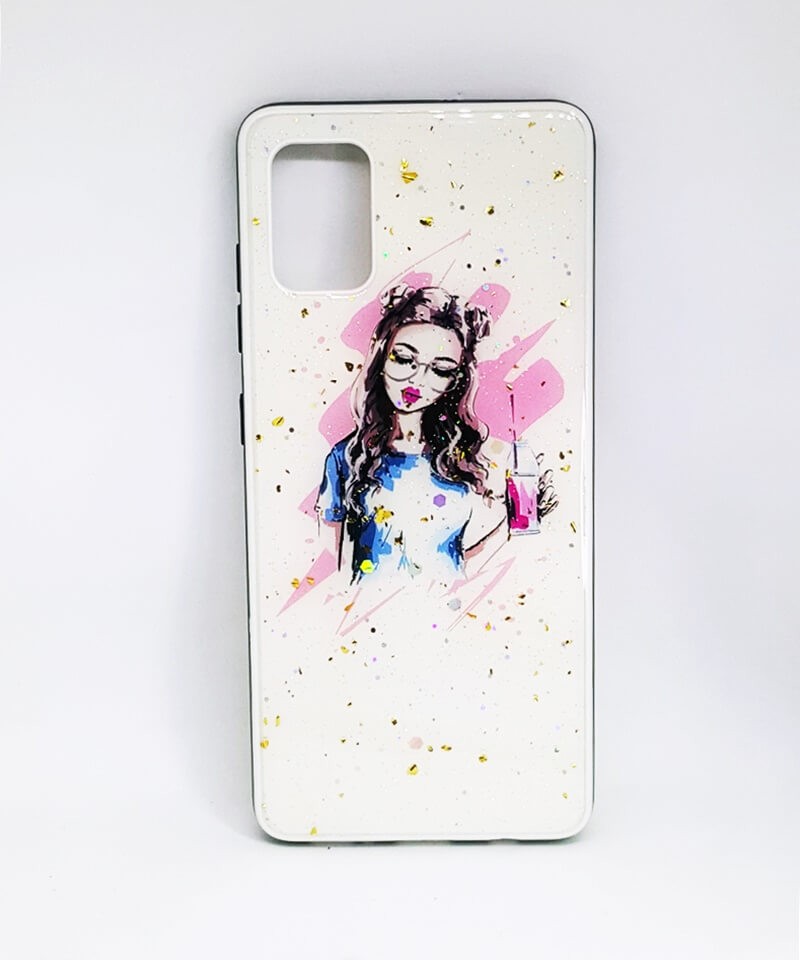 Накладка Mix Art для Samsung A71 Дівчина з напоєм-0