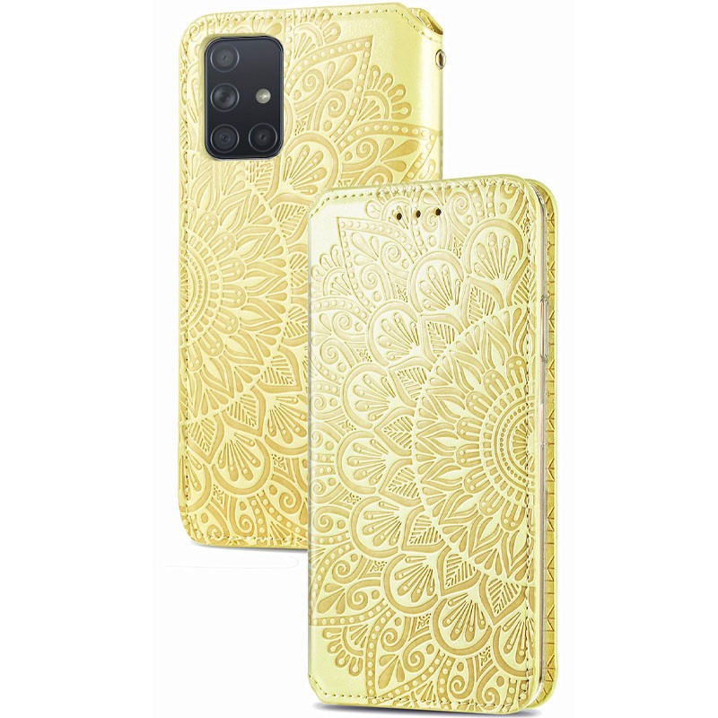 Книжка GETMAN Mandala для Samsung A51 жовта-1