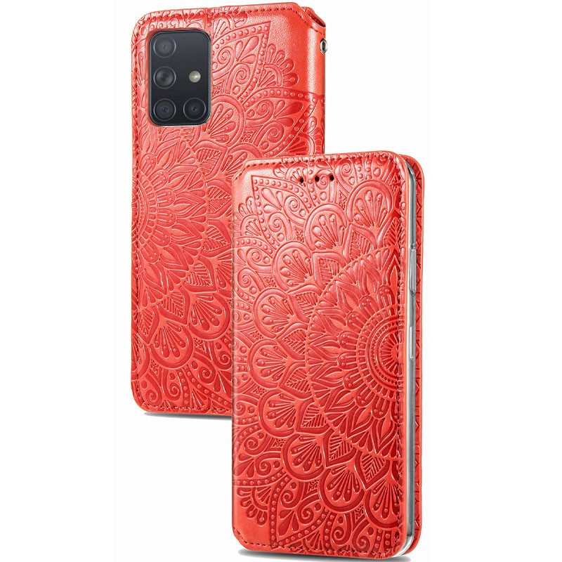 Книжка GETMAN Mandala для Samsung A51 червона-1