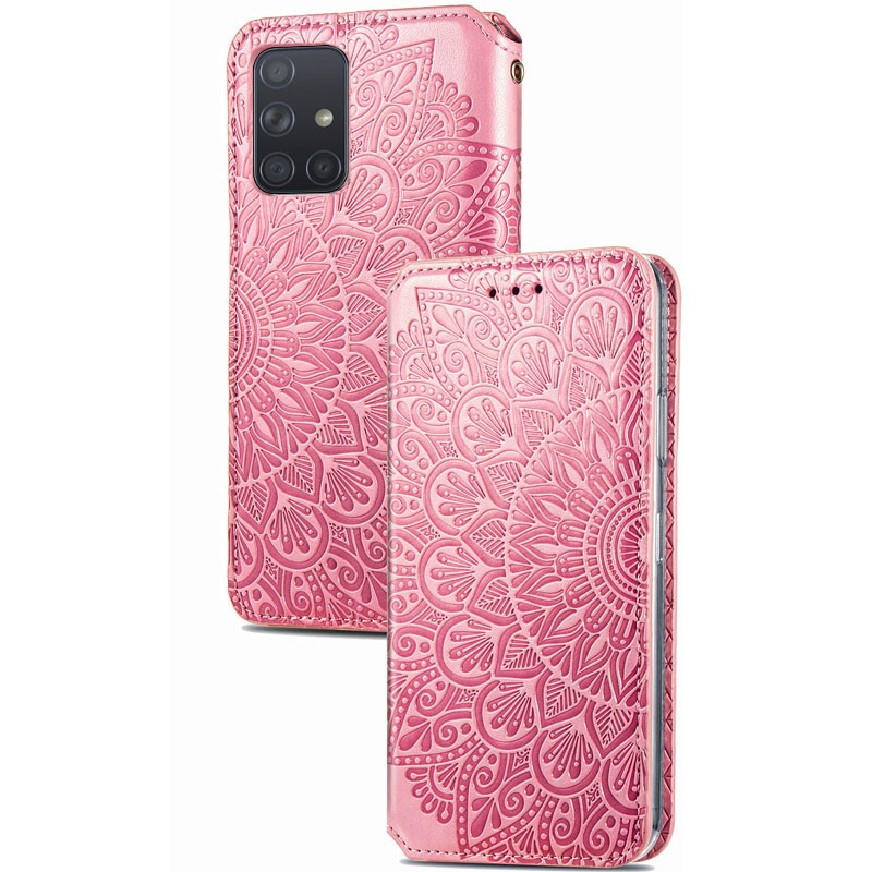 Книжка GETMAN Mandala для Samsung A51 рожева-1
