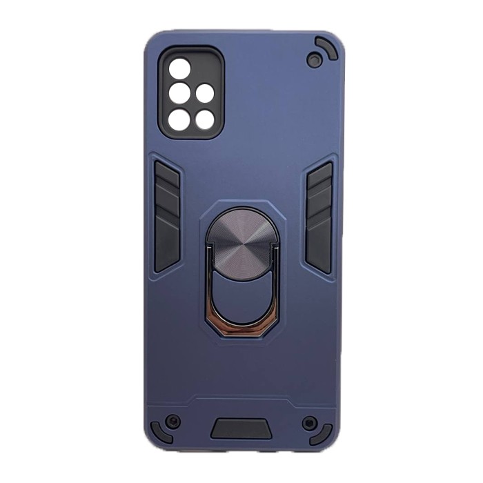 Накладка Armor Magnet Ring case для Samsung A51 синя-0