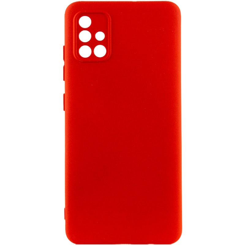 Silicone Cover Full Camera without Logo (A) для Samsung A51 (Red)-0