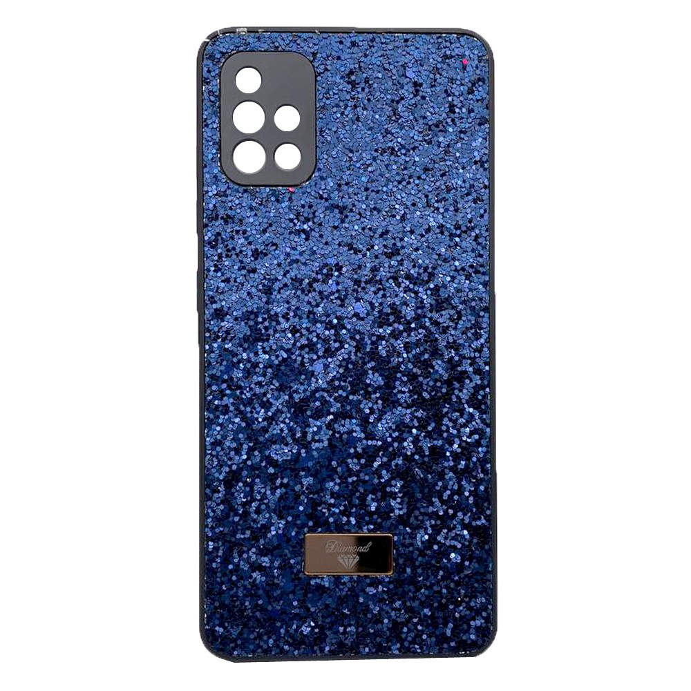 Накладка Bling Grainy Diamond Separate Camera для Samsung A51 (Синя)-0