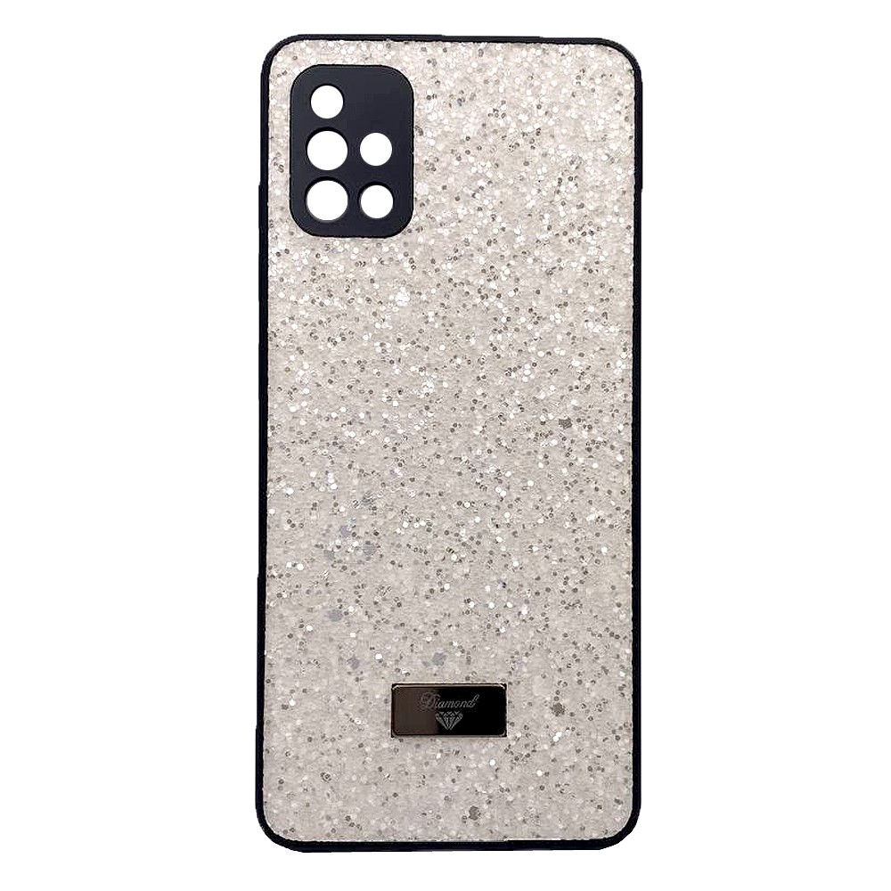 Накладка Bling Grainy Diamond Separate Camera для Samsung A31 (Кремова)-0