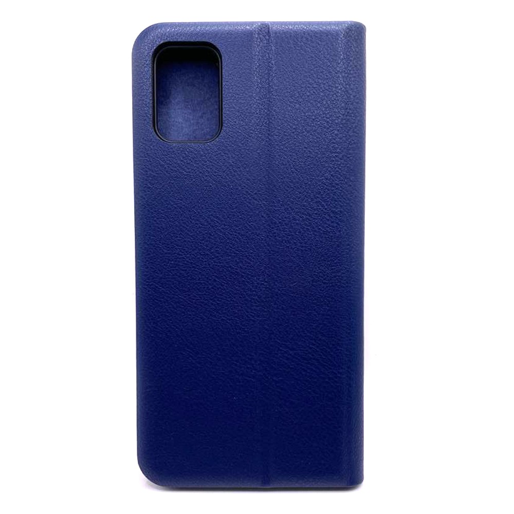 Книжка LEATHER для Samsung A31  темно-синя-1