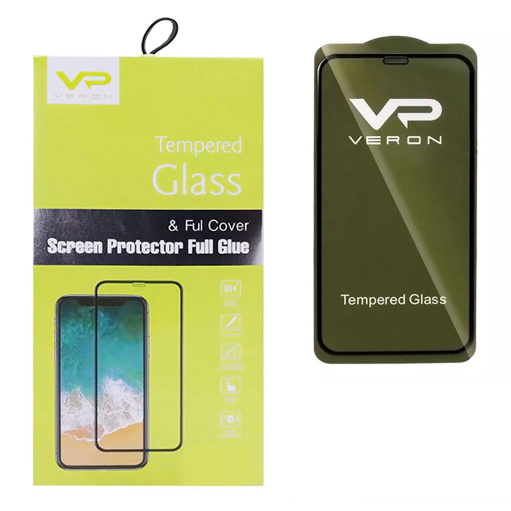 Захисне скло Veron Slim Full Cover для Samsung A71/A72/A73/Note 10 Lite/M51/M52/M53 чорна рамка-0