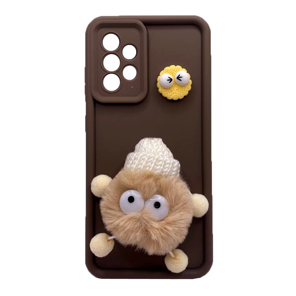 Чохол Pretty Toys для Samsung A52 (Brown/fluffy white)-0
