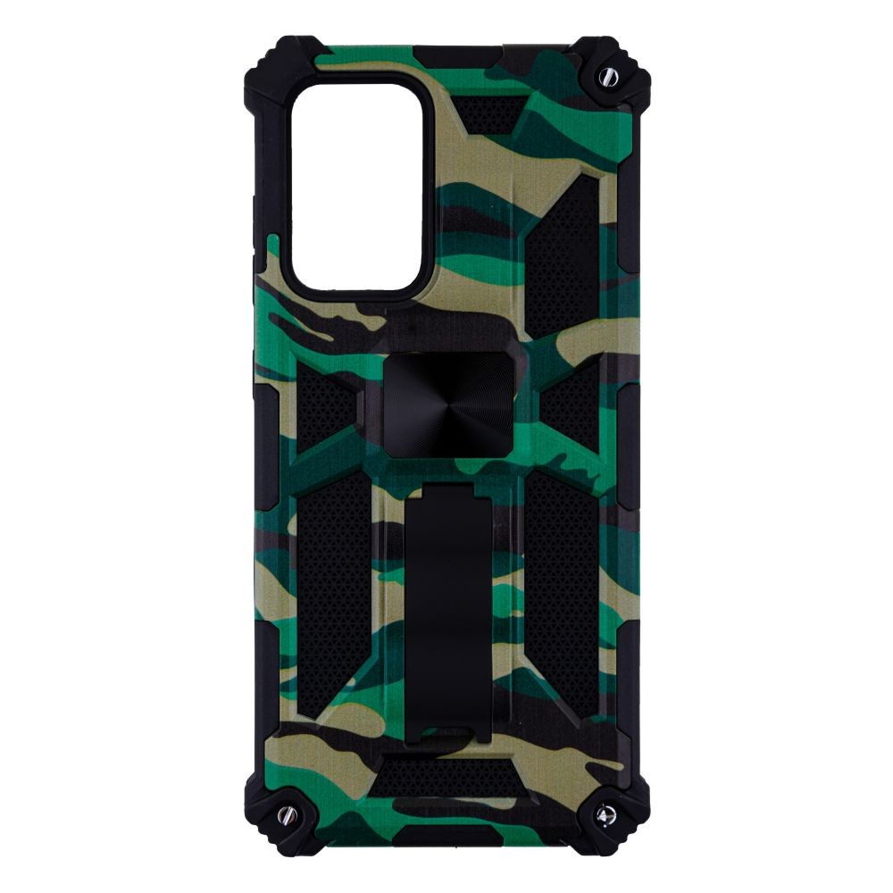 Накладка Shockproof Camouflage для Samsung A52 4g зелена-0