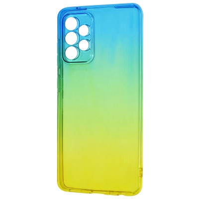 Накладка Gradient Design для Samsung A52 (blue/yellow)-0