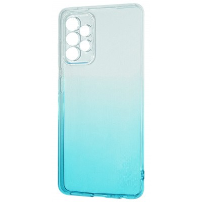Накладка Gradient Design для Samsung A52 (white/turquoise)-0