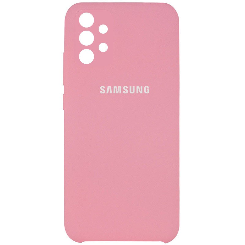 Silicone Cover Full Camera (AAA) для Samsung A52 4G / A52 5G (Light Pink)-0