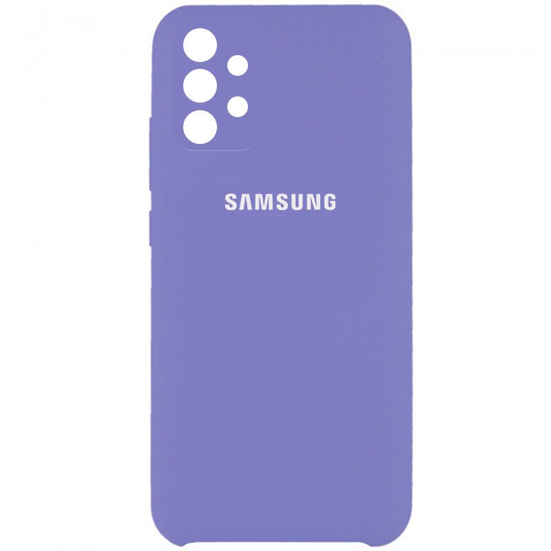 Silicone Cover Full Camera (AAA) для Samsung A52 4G / A52 5G (Elegant Purple)-0