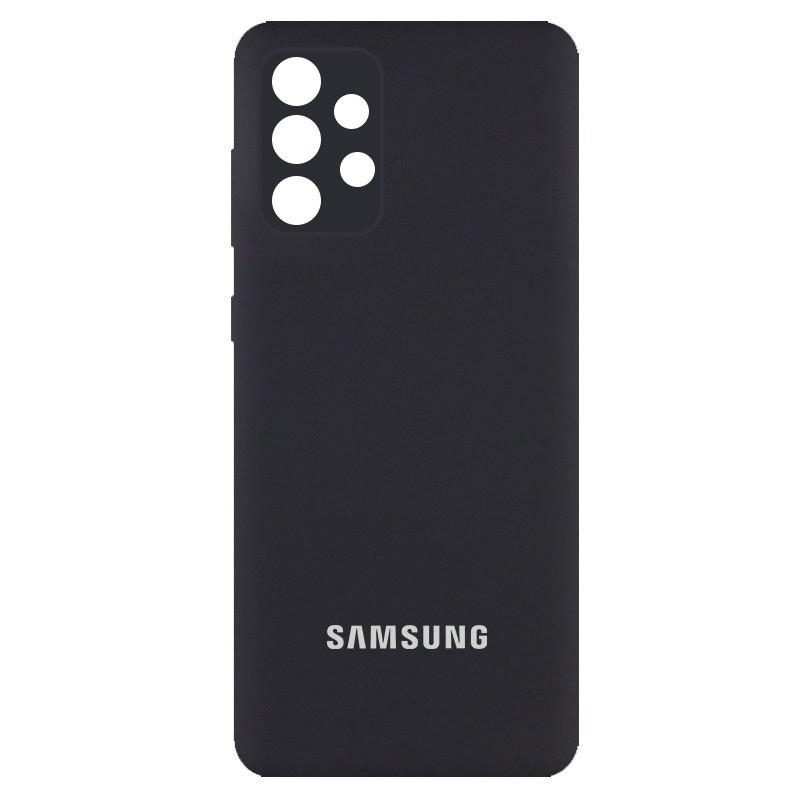 Silicone Cover Full Camera (AA) для Samsung A52 4G / A52 5G (Black)-0