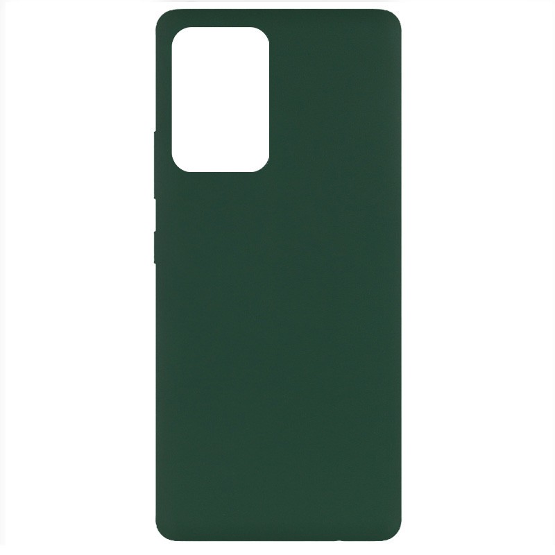 Silicone Cover Full without Logo (A) для Samsung A52 (Dark Green)-0