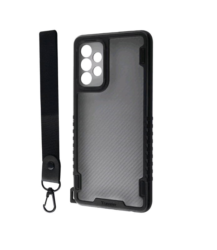 Накладка CARBON PROTECTION для Samsung A52 (Black)-0