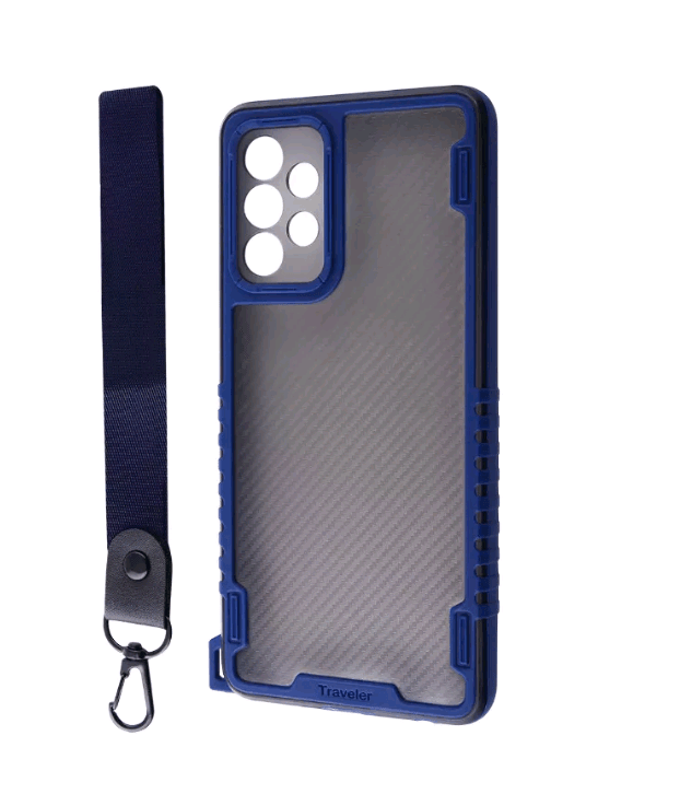 Накладка CARBON PROTECTION для Samsung A52 (Blue)-0