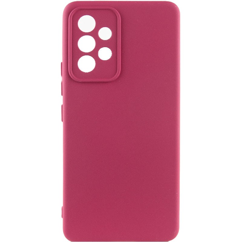 Silicone Cover Full Camera without Logo (A) для Samsung A52 4G (Marsala)-0