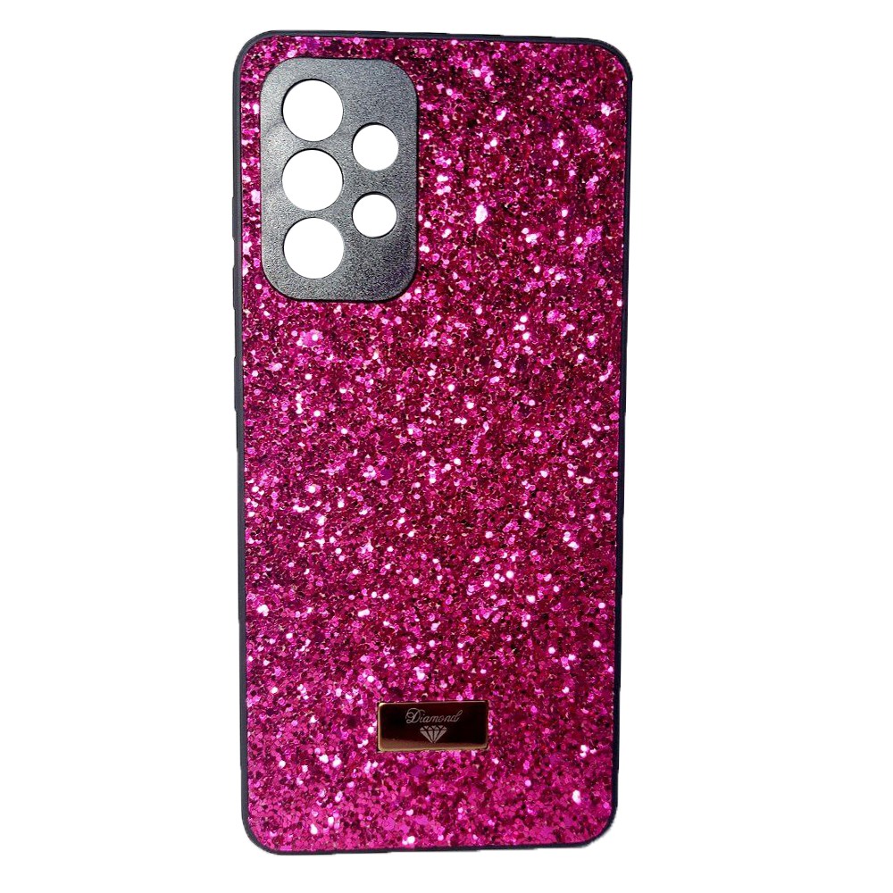 Накладка Bling Grainy Diamond Separate Camera для Samsung A52/A52s (Малинова)-0