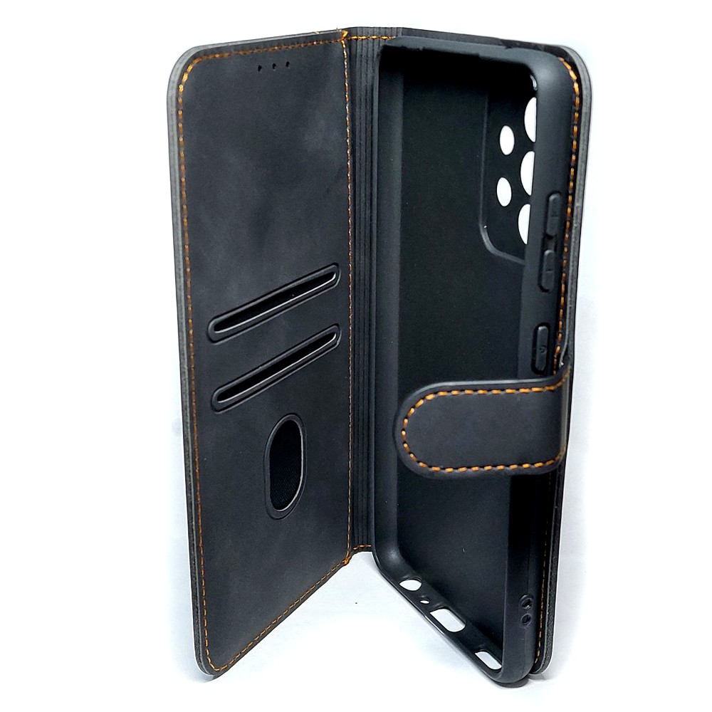 Книжка Cover Stylish Slot Matte для Samsung A52 чорна-2