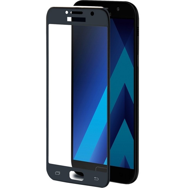 Захисне скло Miza для Samsung A5 (2017) A520 з чорною рамкою-0