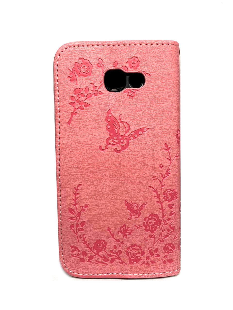 Чохол-книжка Flowers для Samsung A5 (2017) A520 світло-рожева-1