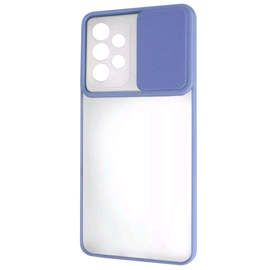 Накладка Camshield mate TPU для Samsung A53 фіолетова шторка-0