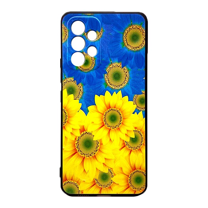 Накладка Soft Touch with print для Samsung A53 Соняхи-0