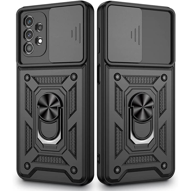 Накладка Camshield Serge Ring для Samsung A53 чорна-0