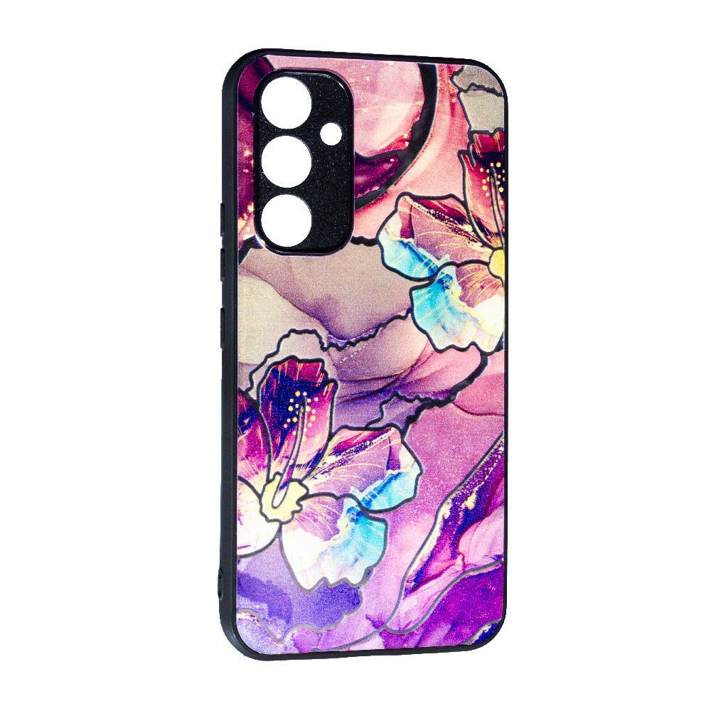 Накладка Marble Ultraviolet для Samsung A54 Dark purple-0