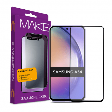 Захисне скло MAKE для Samsung A54-0