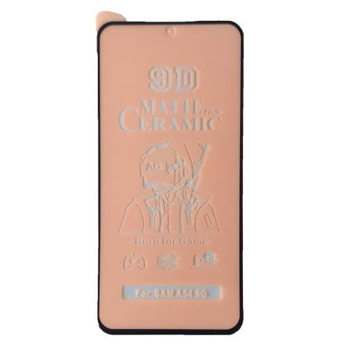 Гнучке скло Ceramic MATT для Samsung A54 матове з чорною рамкою-0