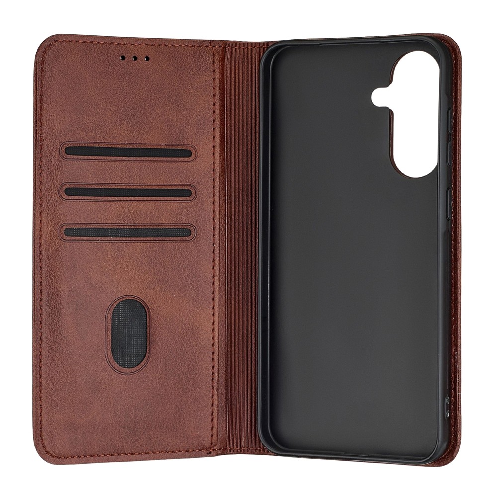 Книжка Black TPU Magnet для Samsung A56/ A36 /A37  коричнева-2