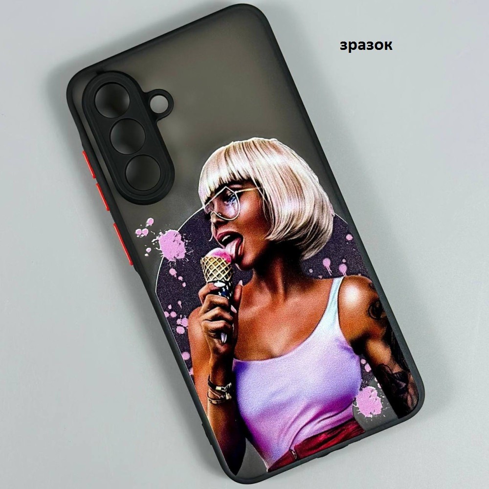 Накладка Totu Gingle Print для Samsung A56 / A36 Дівчина з морозивом-0