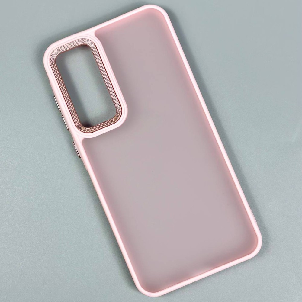 Чохол Matte Corrugated Camera для Samsung A57 (Pink)-0