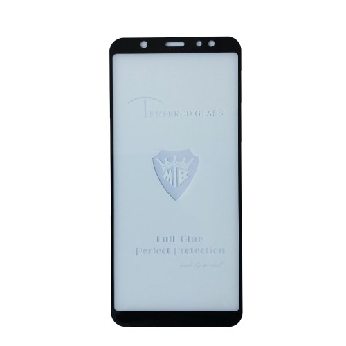 Захисне скло Full Glue для Samsung A6 Plus 2018 black-0