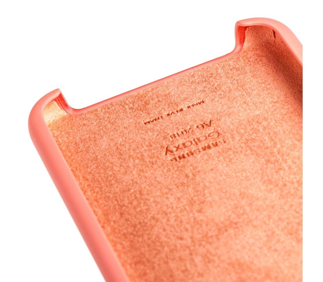 Silicone Case Premium для Samsung A6 (2018) (Pink)-2